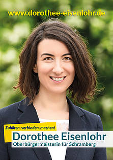 Dorothee Eisenlohr strahlt vom Wahlplakat